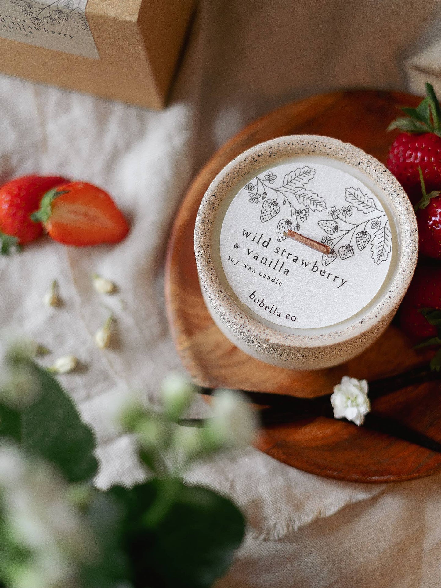 Wild Strawberry & Vanilla Soy Wax Candle - Limited Edition