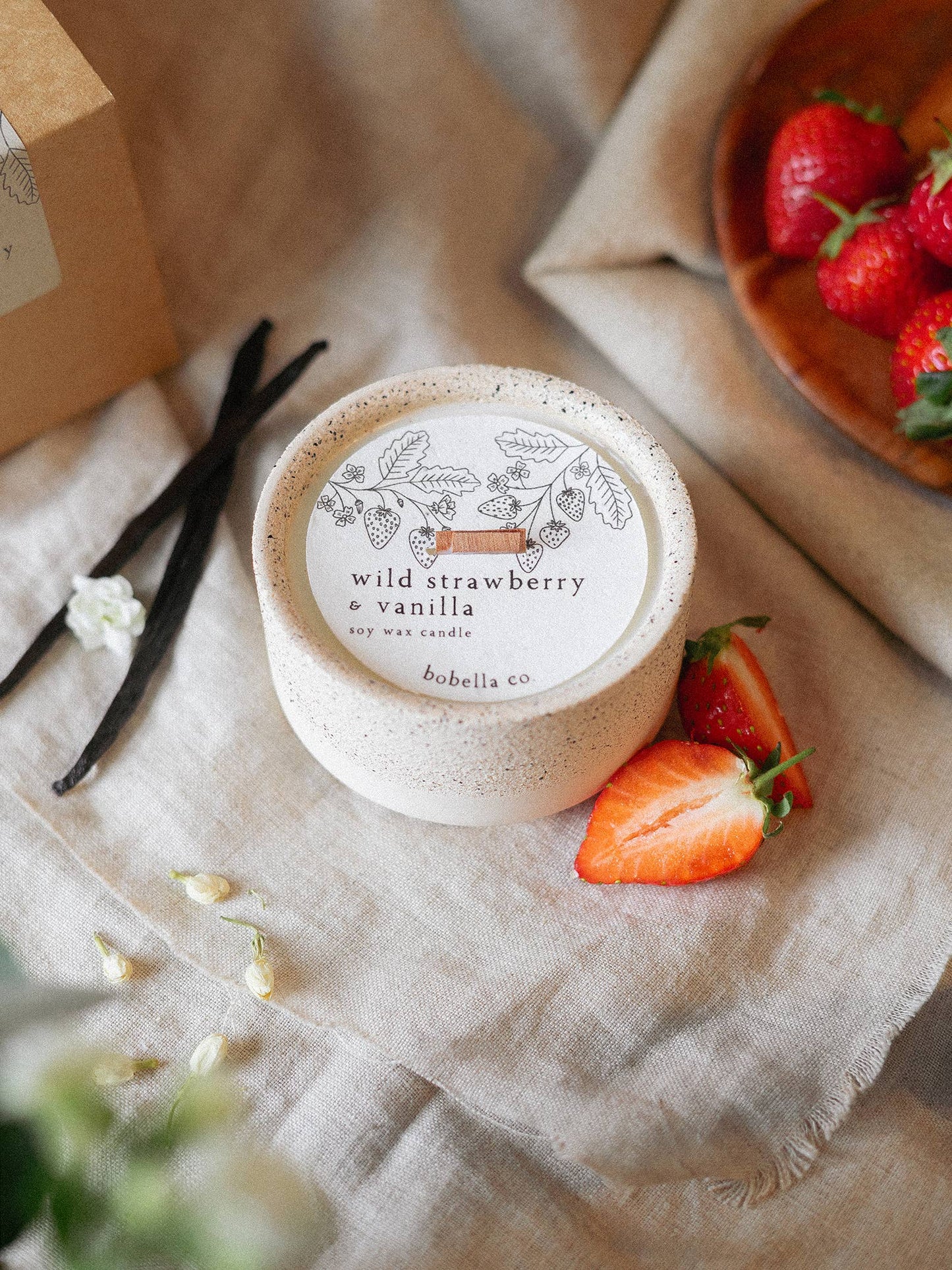 Wild Strawberry & Vanilla Soy Wax Candle - Limited Edition
