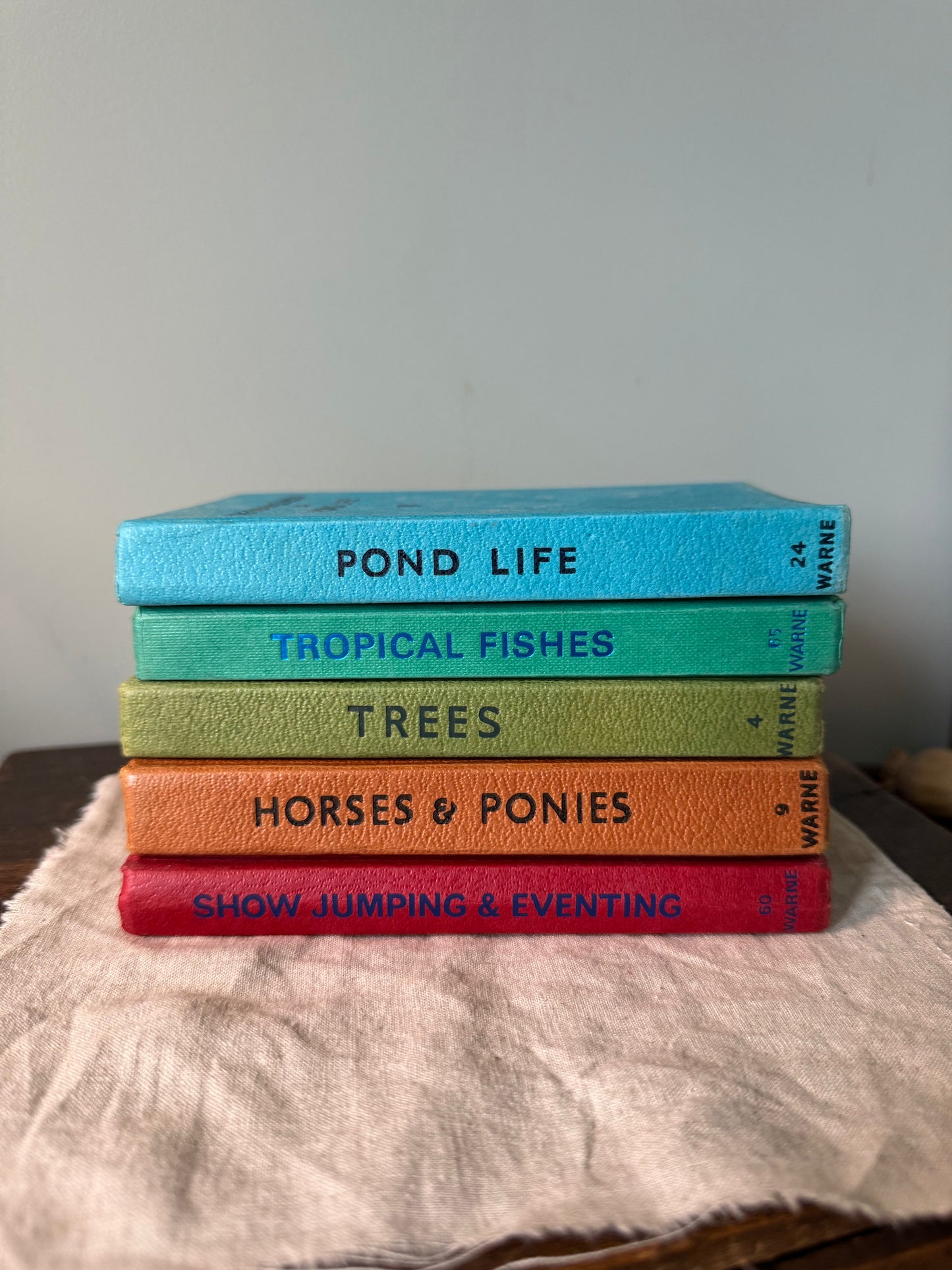 Vintage Observer Books Brown and Green