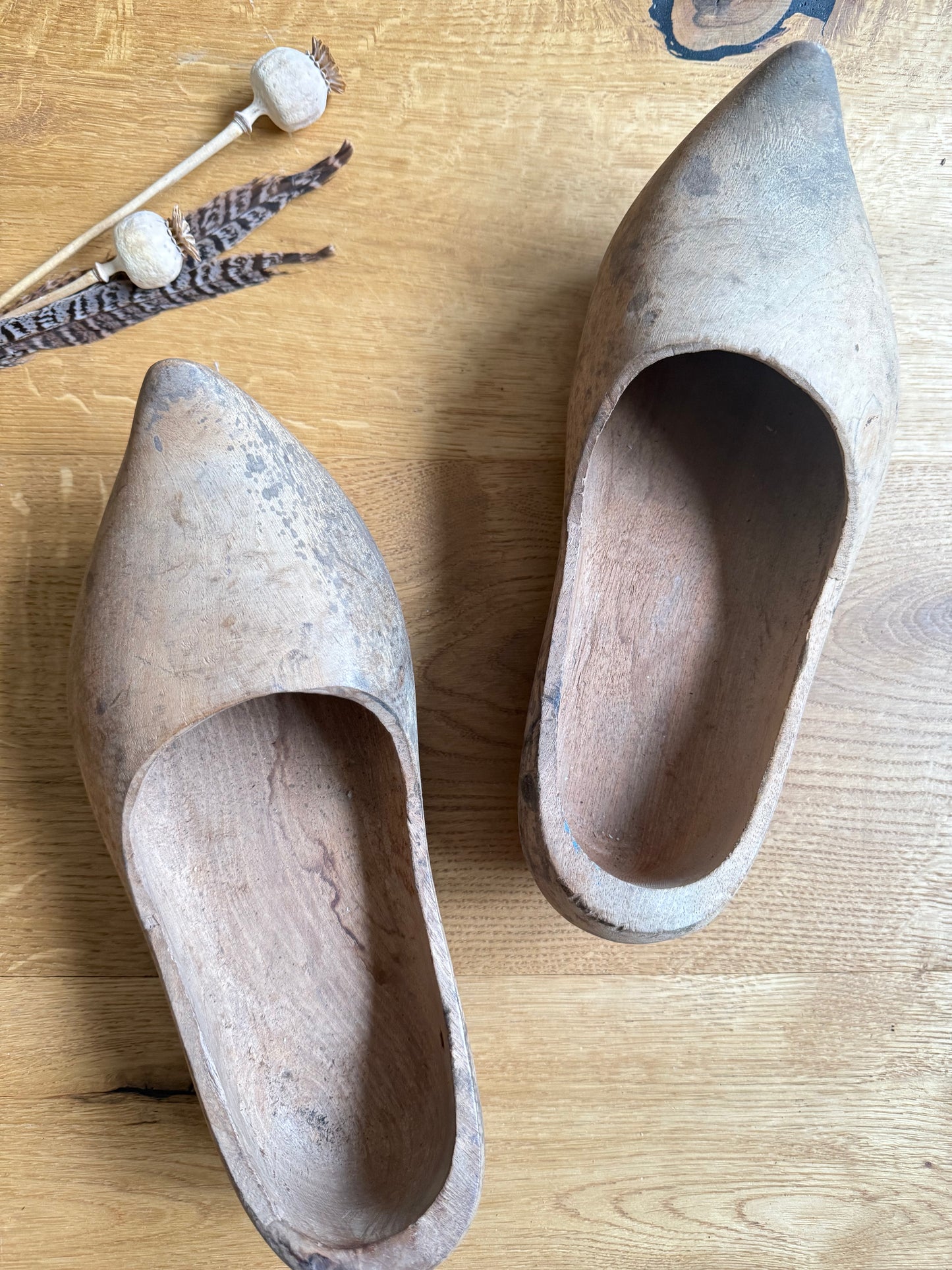 Pair of Vintage Wooden Clogs