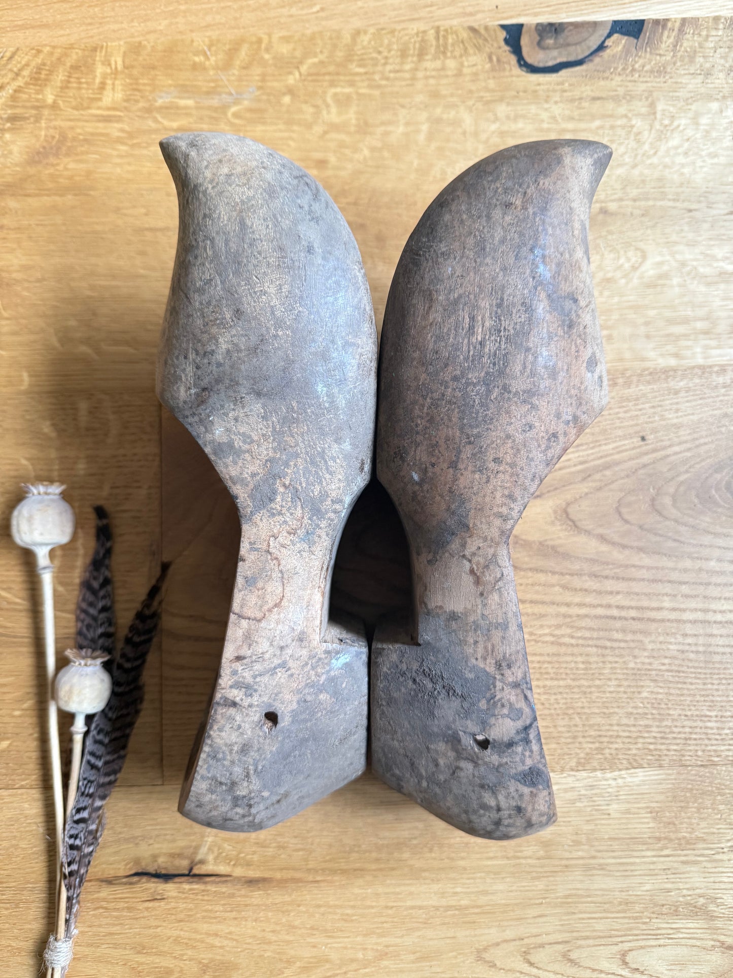 Pair of Vintage Wooden Clogs