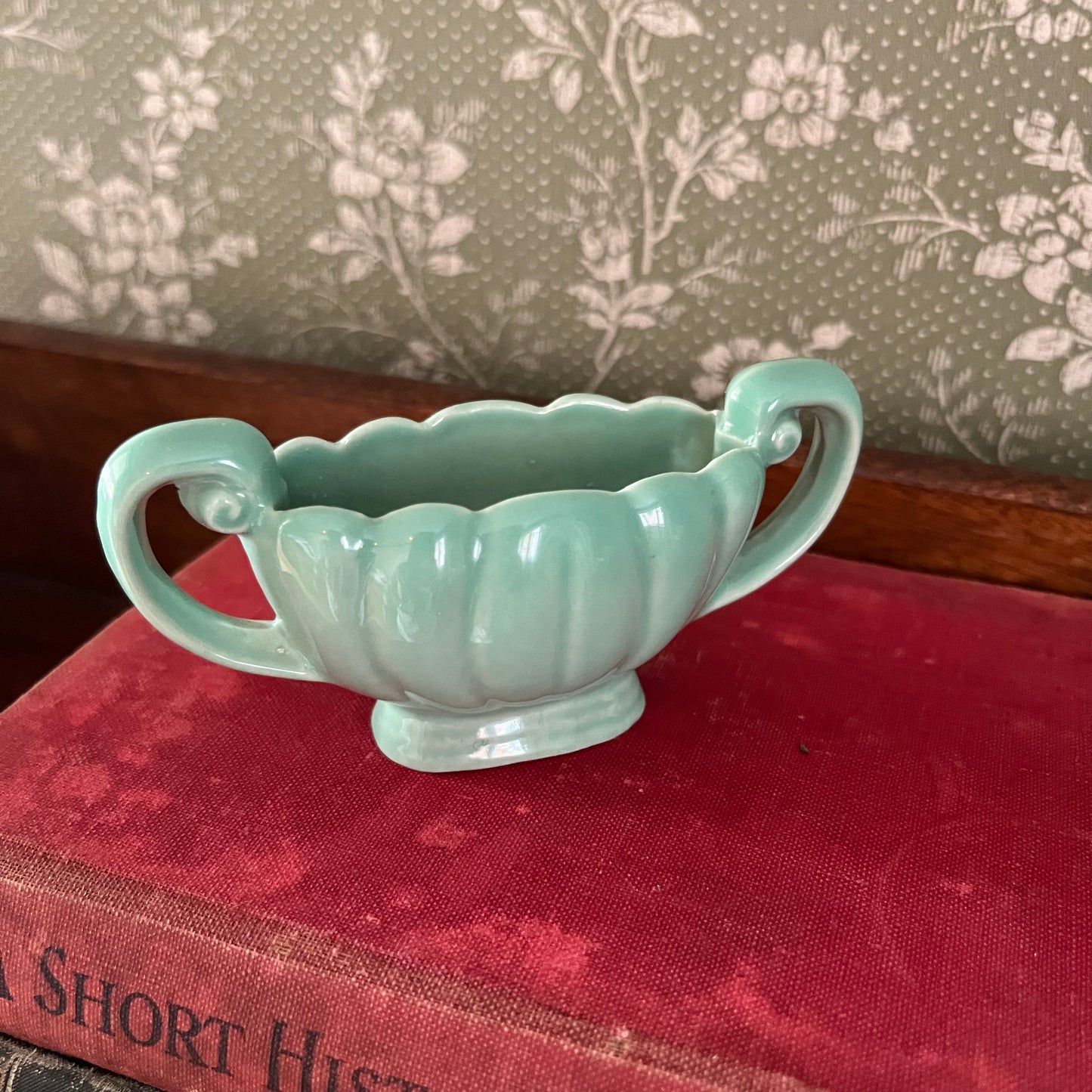 Wade England 1950s Small Turquoise Trinket Pot