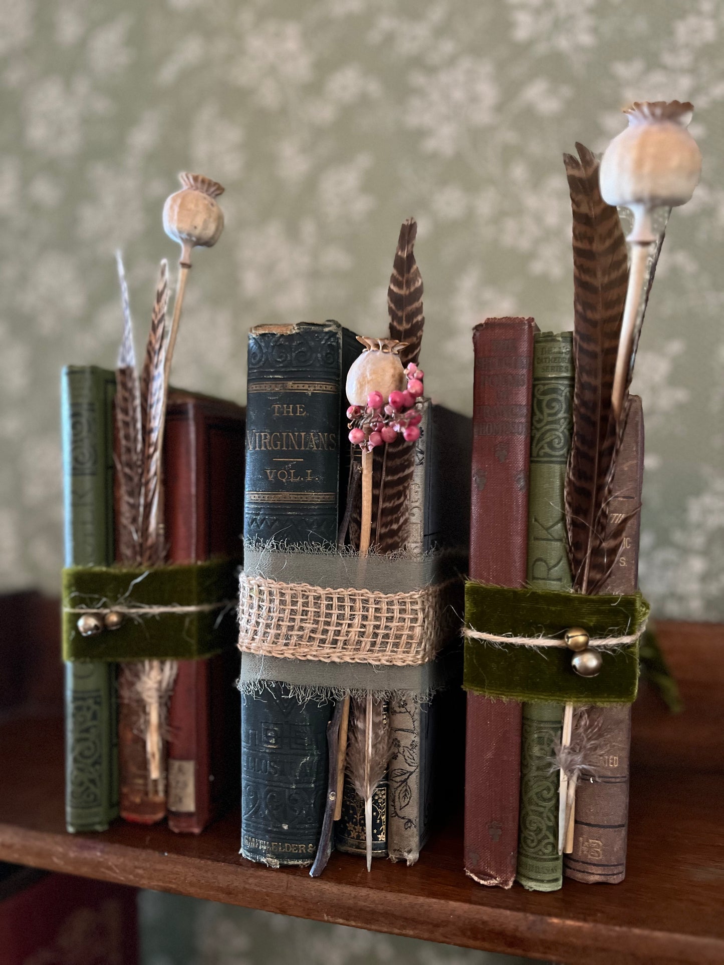 Vintage Book Set - Autumnal Decor