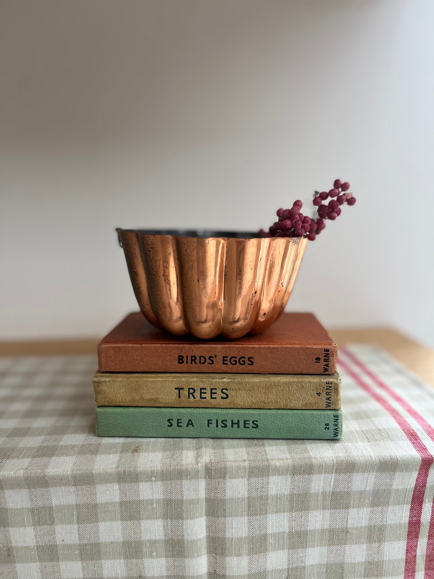 Vintage Small Copper Mould – Ready to Hang - 12cm