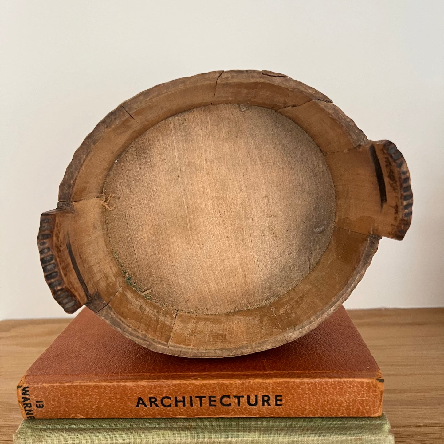 Vintage Wooden Oval Box with Lid