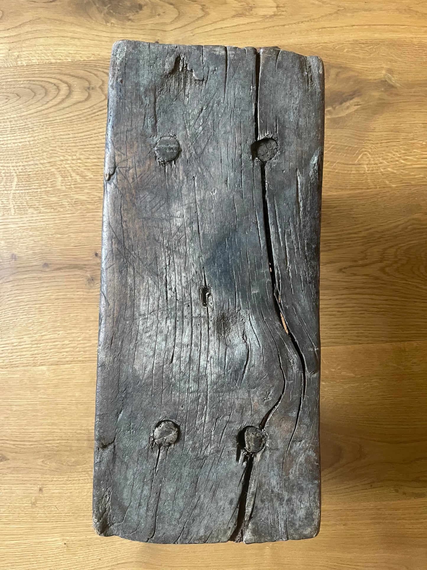 Medium Milking Stool Dark Wood