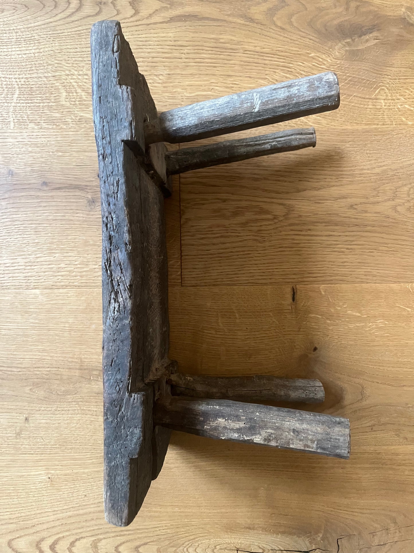 Medium Milking Stool Dark Wood