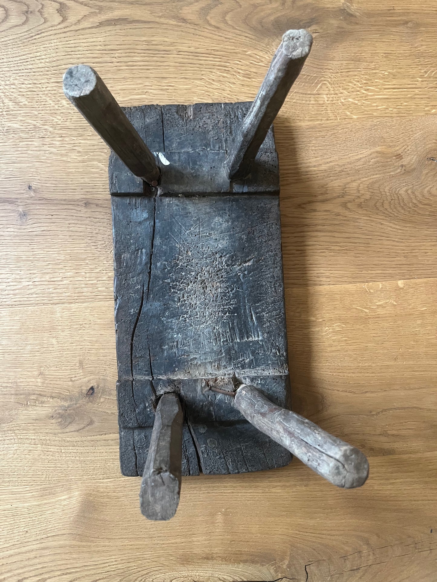 Medium Milking Stool Dark Wood