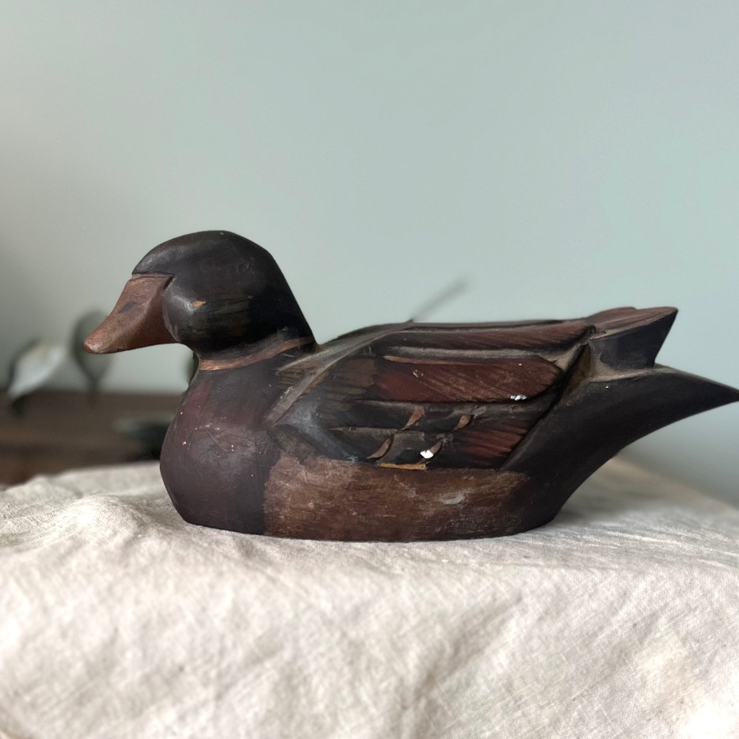 Wooden Decoy Duck