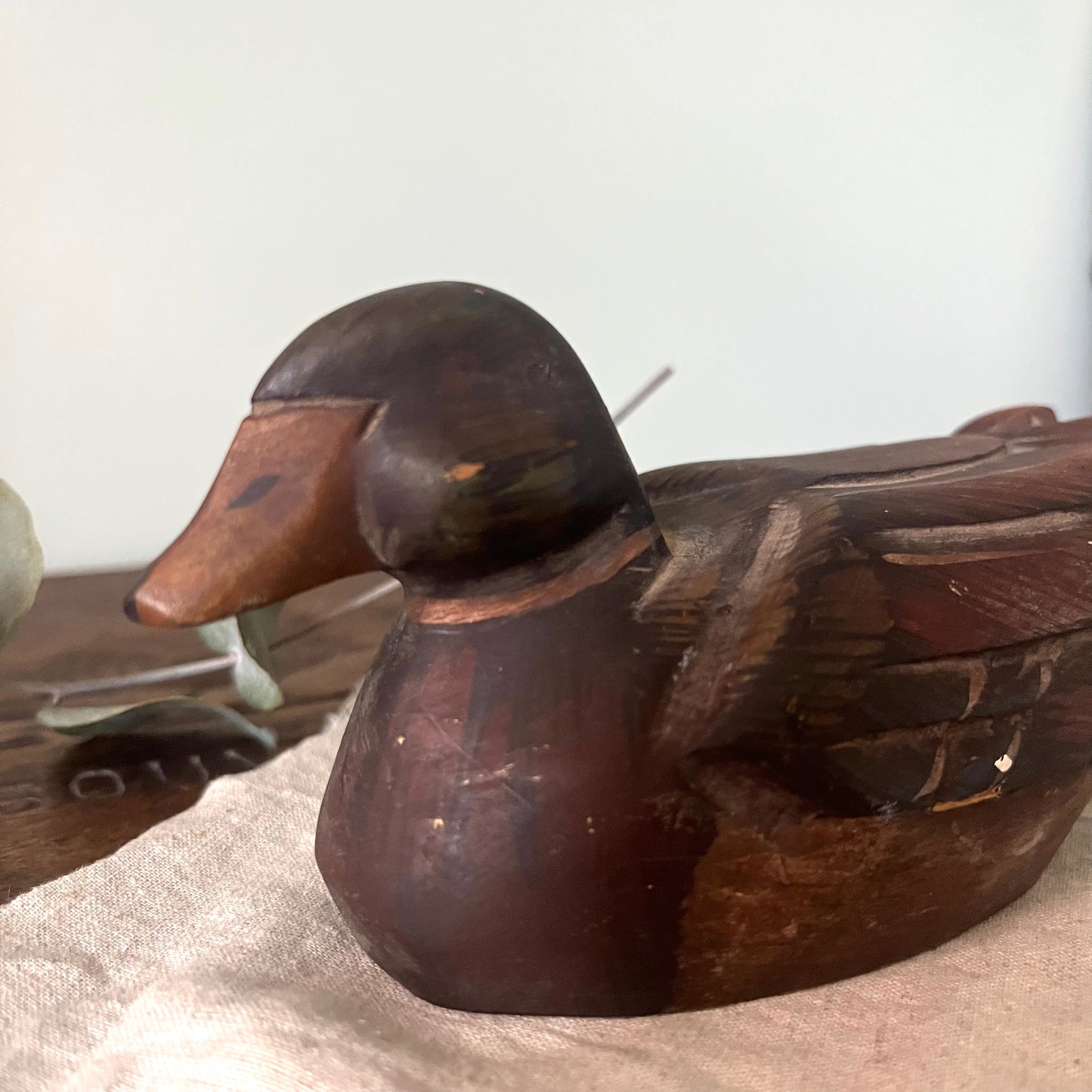 Wooden Decoy Duck