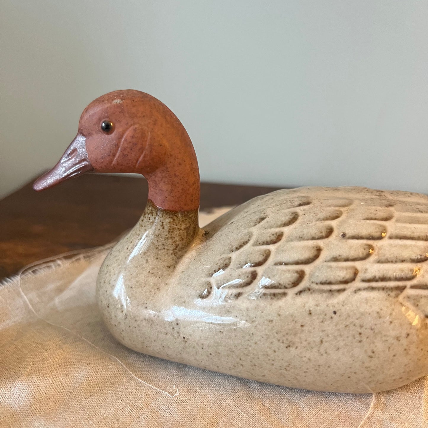 Porcelain Goose Figurine