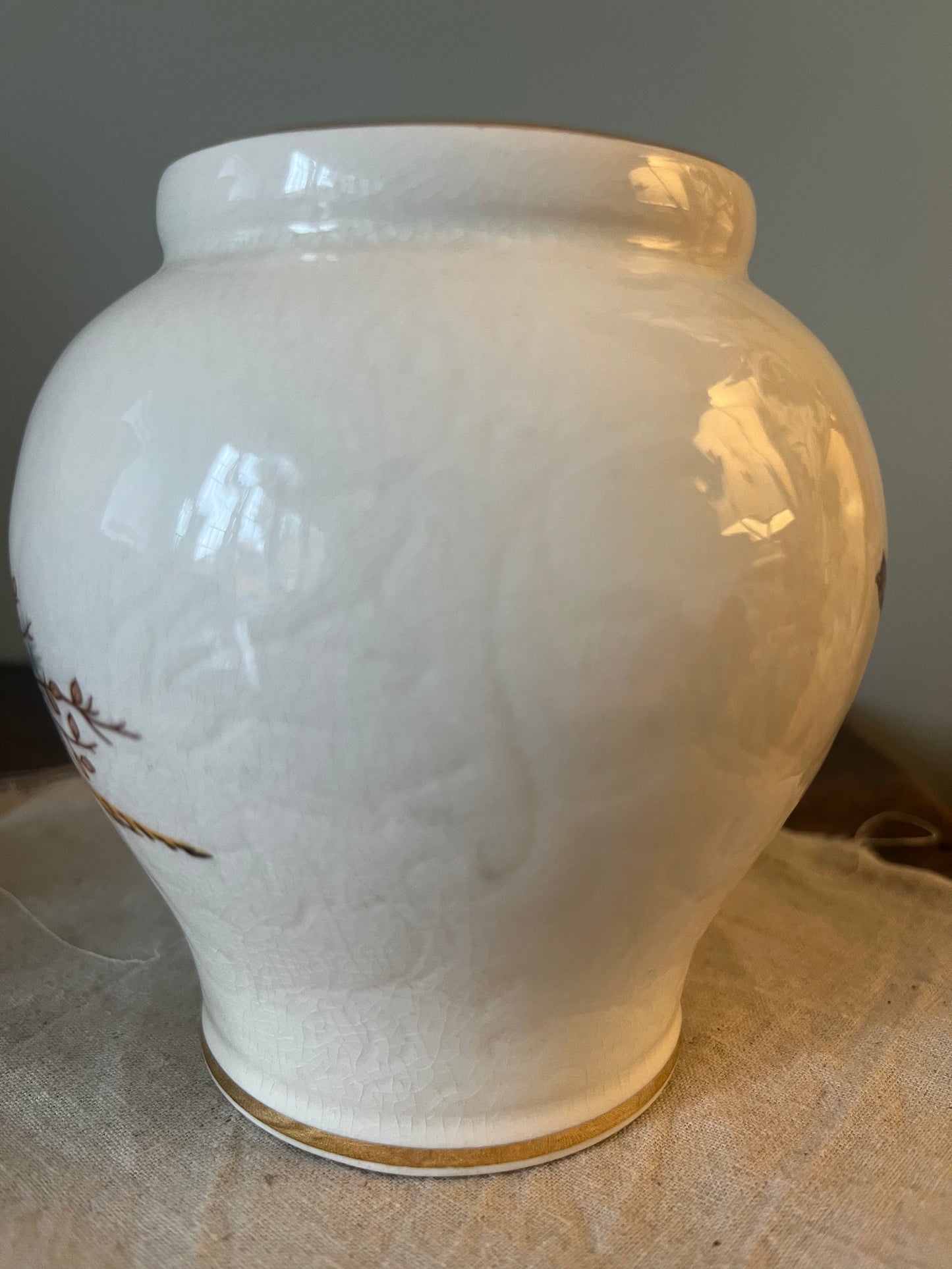 Vintage Crown Devon Porcelain Vase – Pheasant Design, Fortnum & Mason Mark