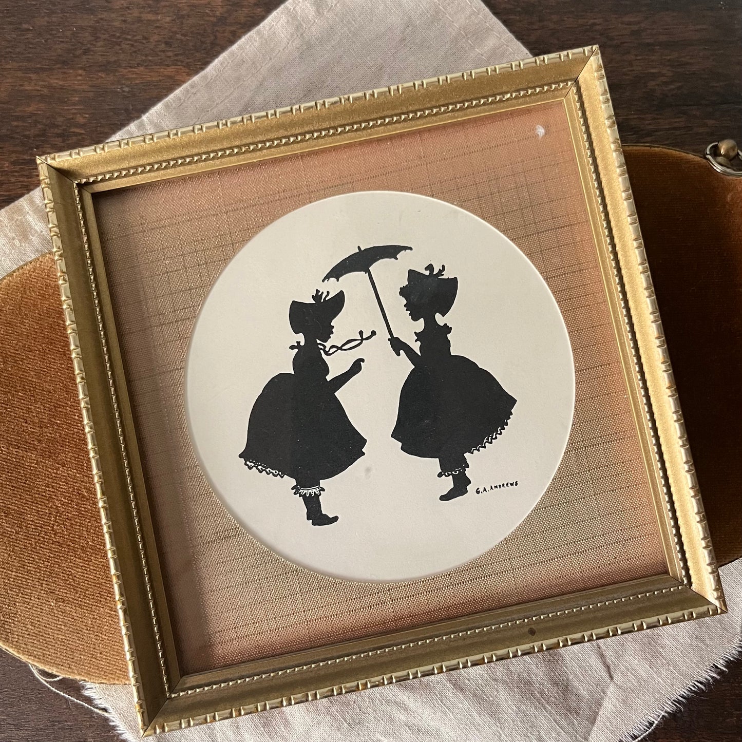 Set of 3 Vintage Silhouette Pictures