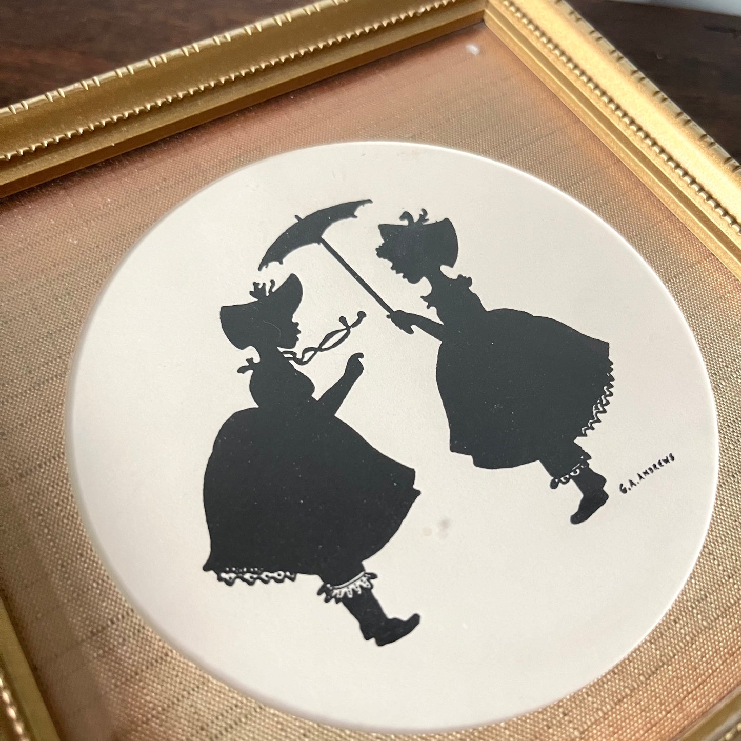 Set of 3 Vintage Silhouette Pictures