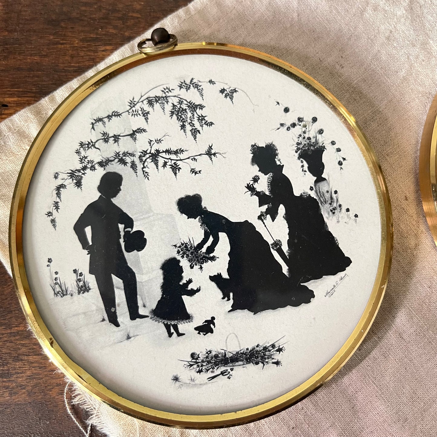 Set of 3 Vintage Silhouette Pictures