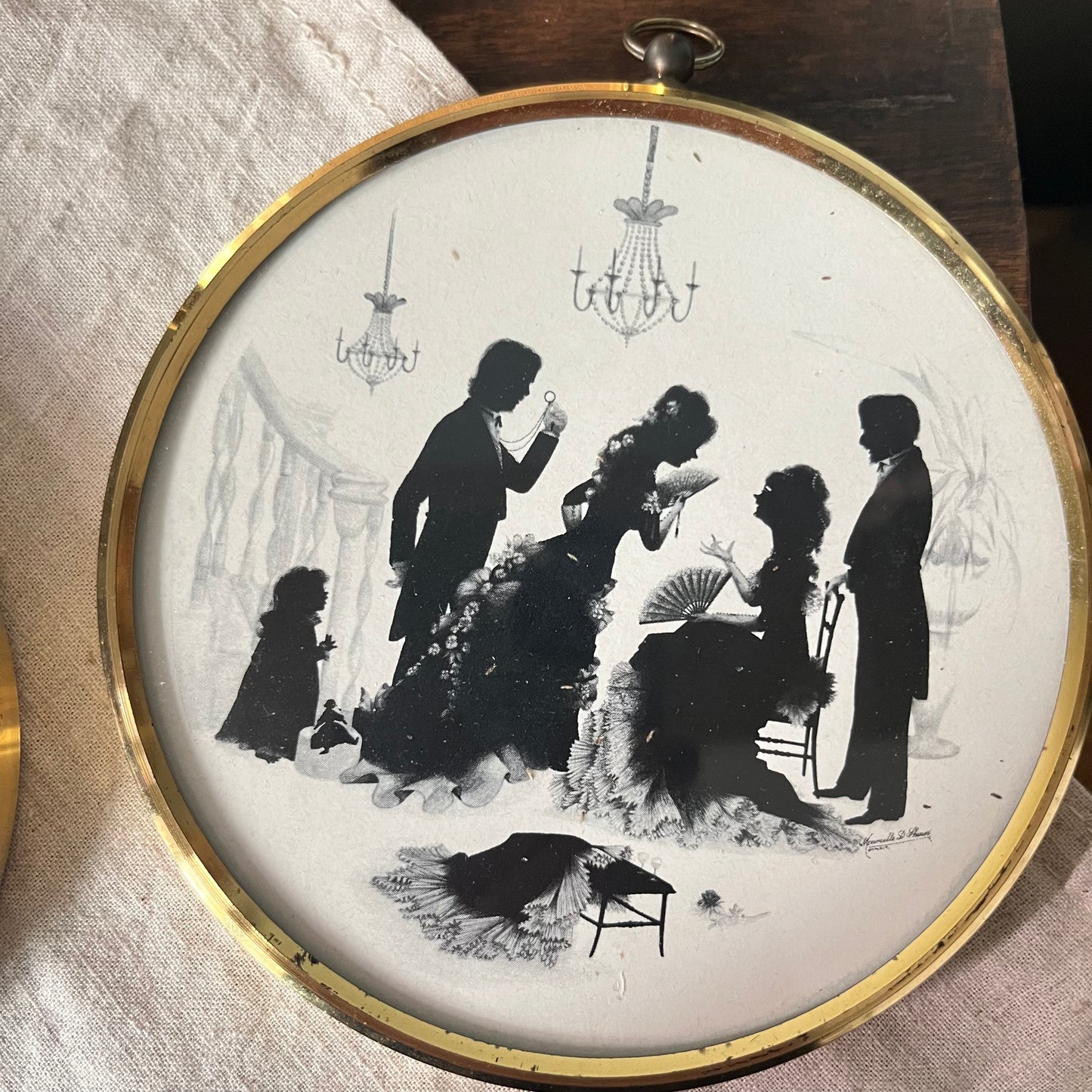 Set of 3 Vintage Silhouette Pictures