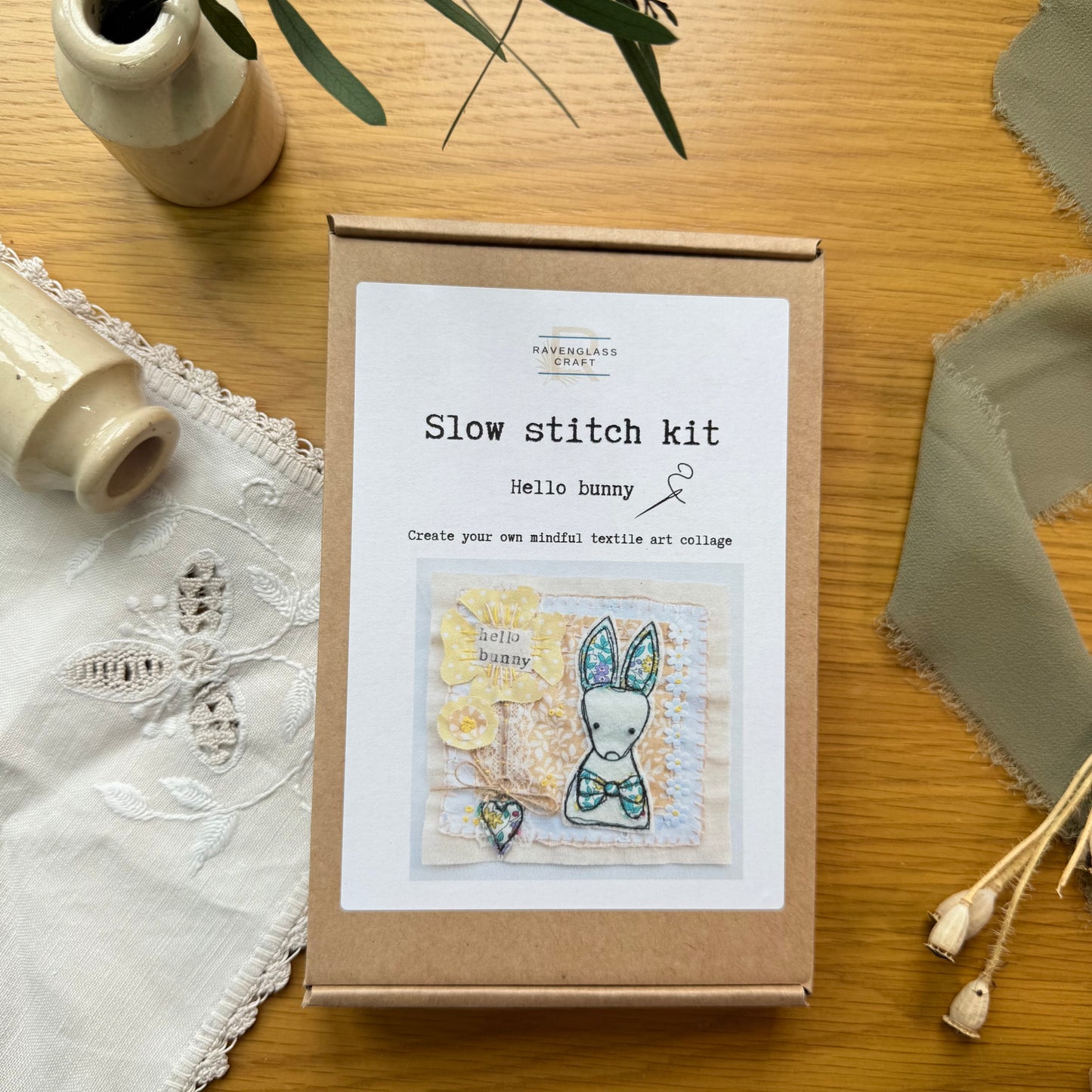 Slow Stitch Kit "Hello Bunny"