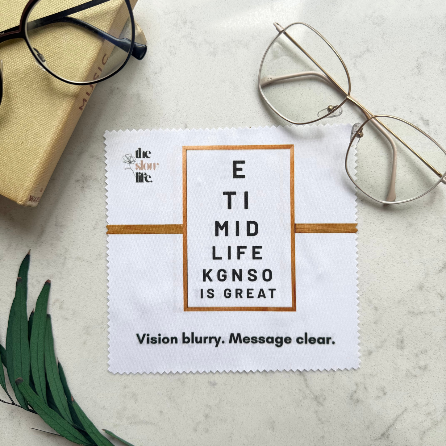 Glasses Cleaning Cloth – “Vision Blurry. Message Clear.”