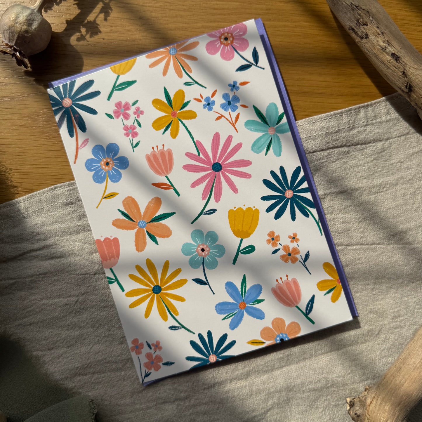 Card: Flowers with no text