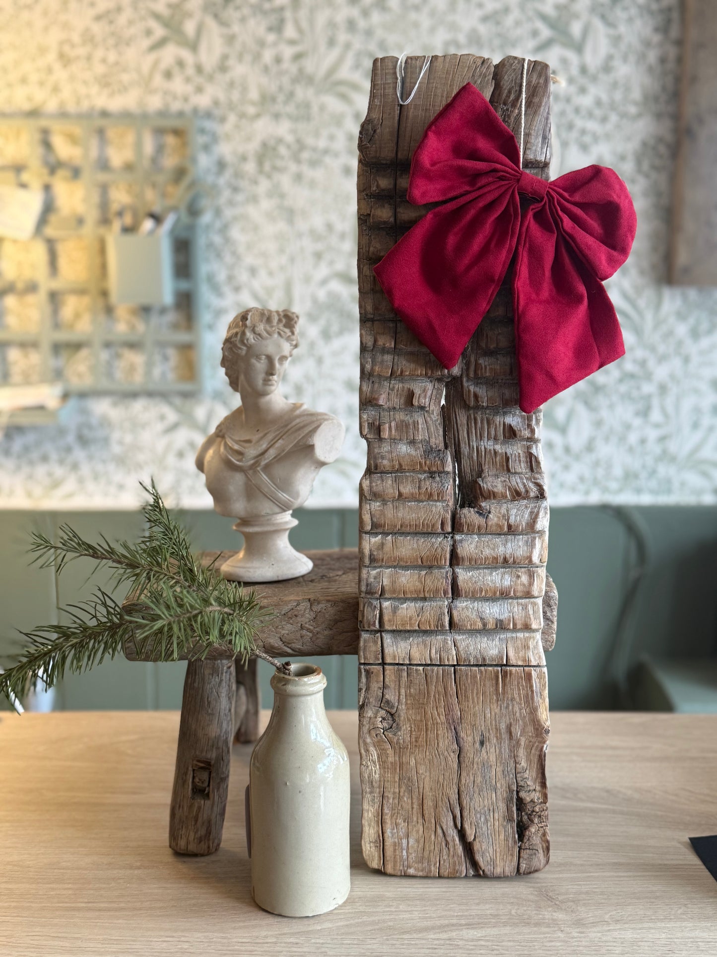 Vintage Wooden Washboard – light