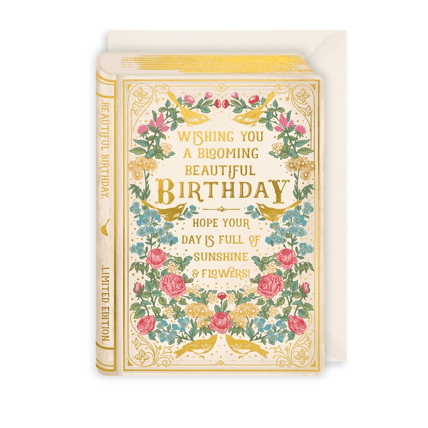 Blooming Birthday Card – A Book-Shaped Wish Full of Flowers