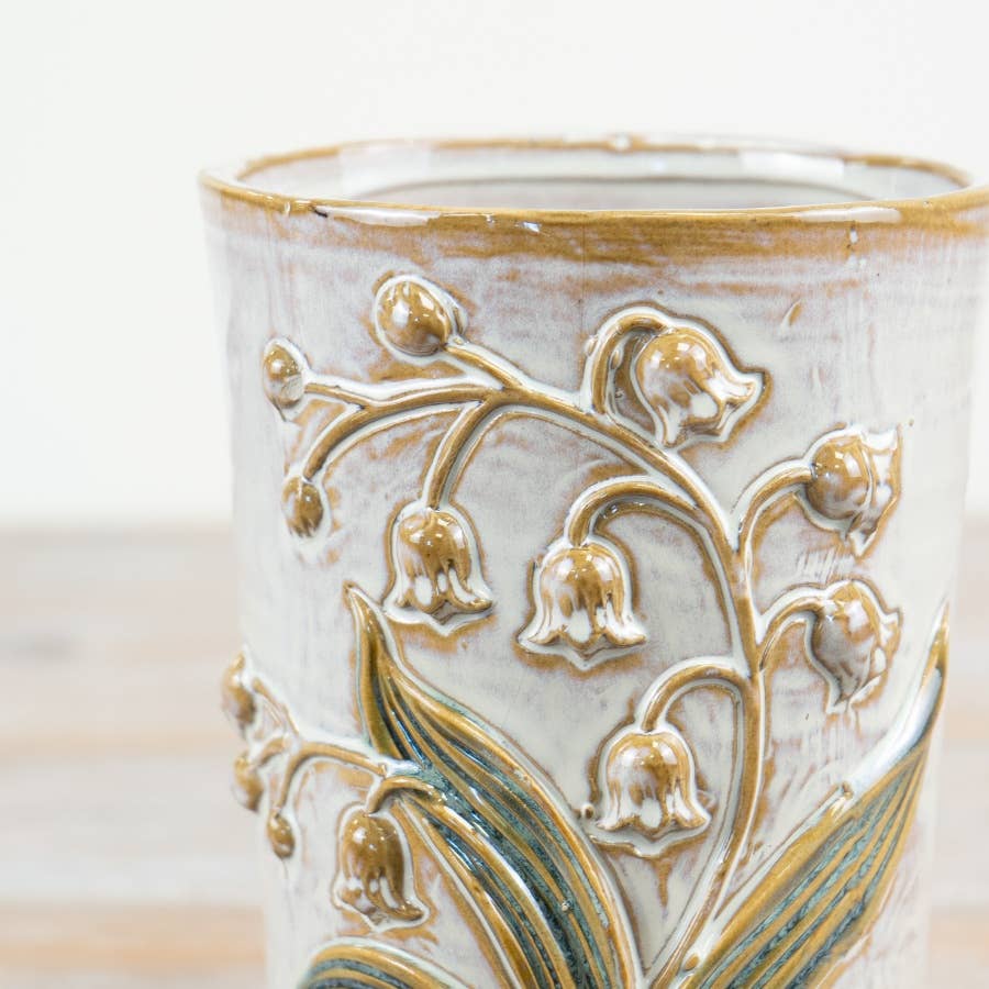 Leaf & Flower Vase, 18cm