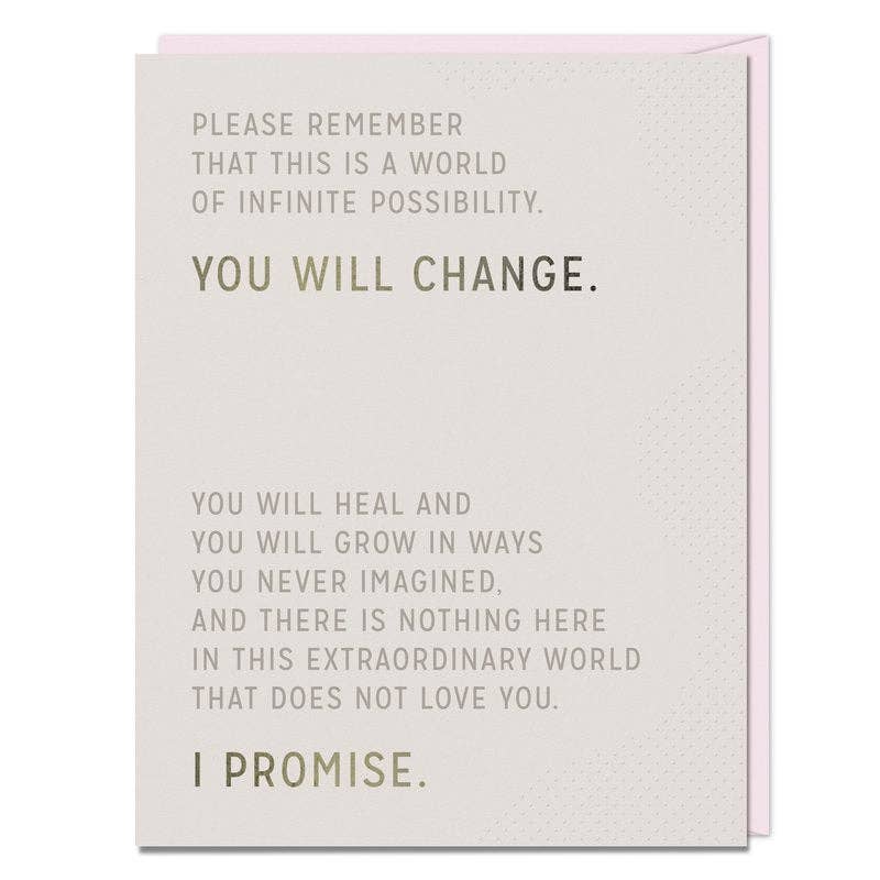 You Will Change Card