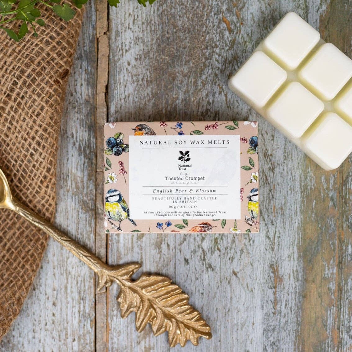 English Pear & Blossom Soy Wax Melts (Garden Birds)