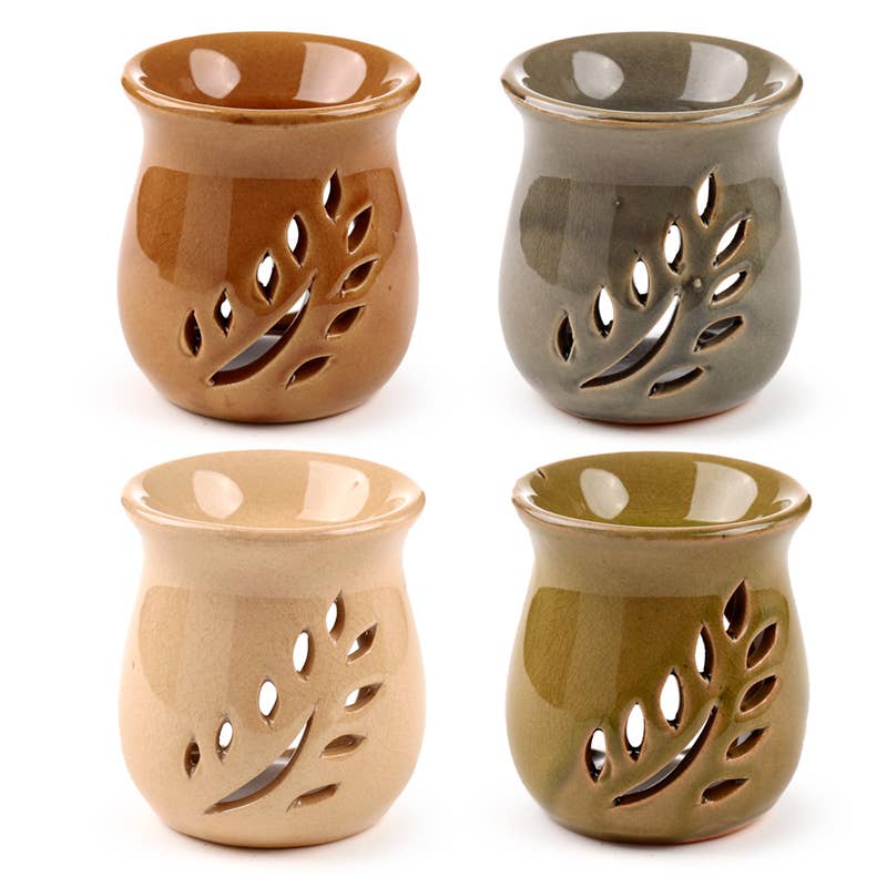 Ceramic Oil Burner - Simple Leaf