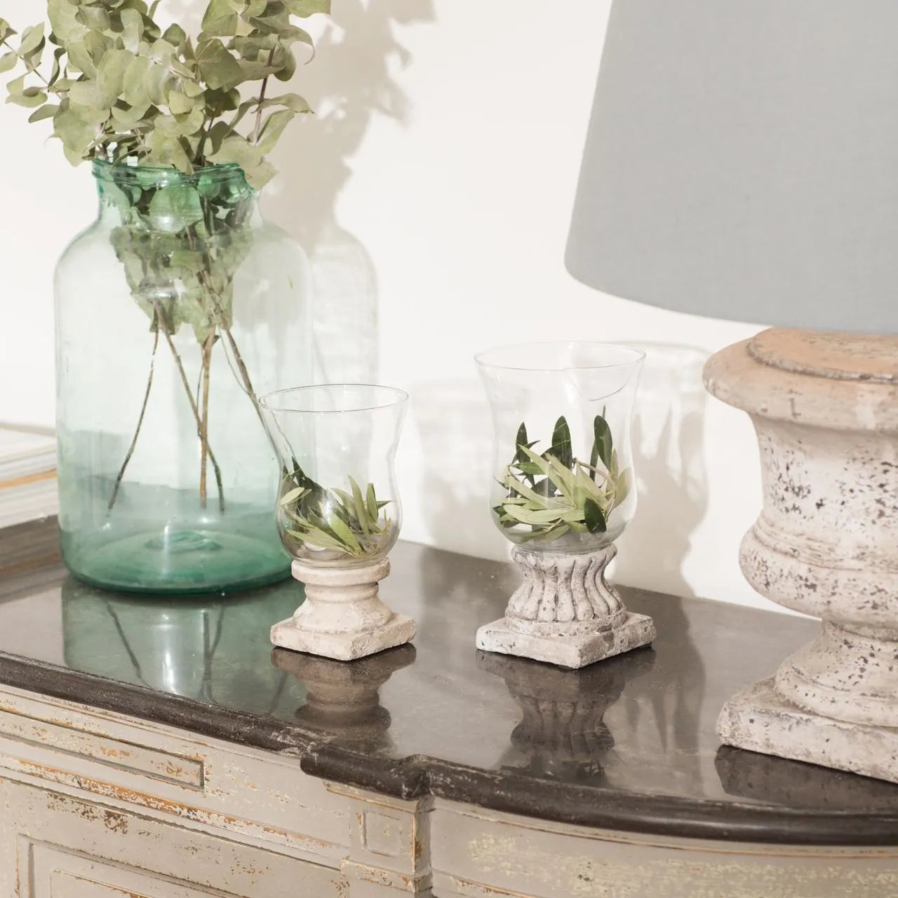 Stone Base Candle Holder