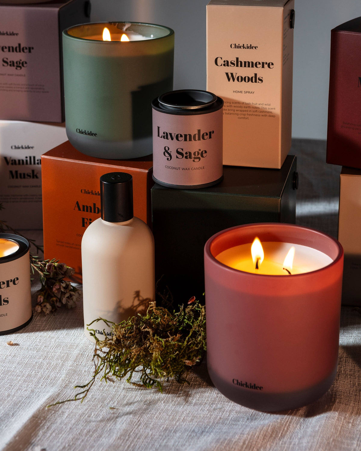 Amber Fire Core Candle