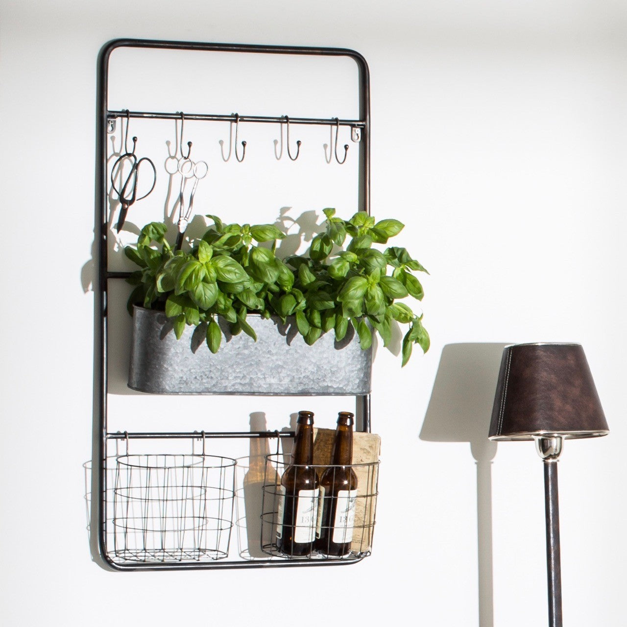 Wall Hanging Iron Storage Unit