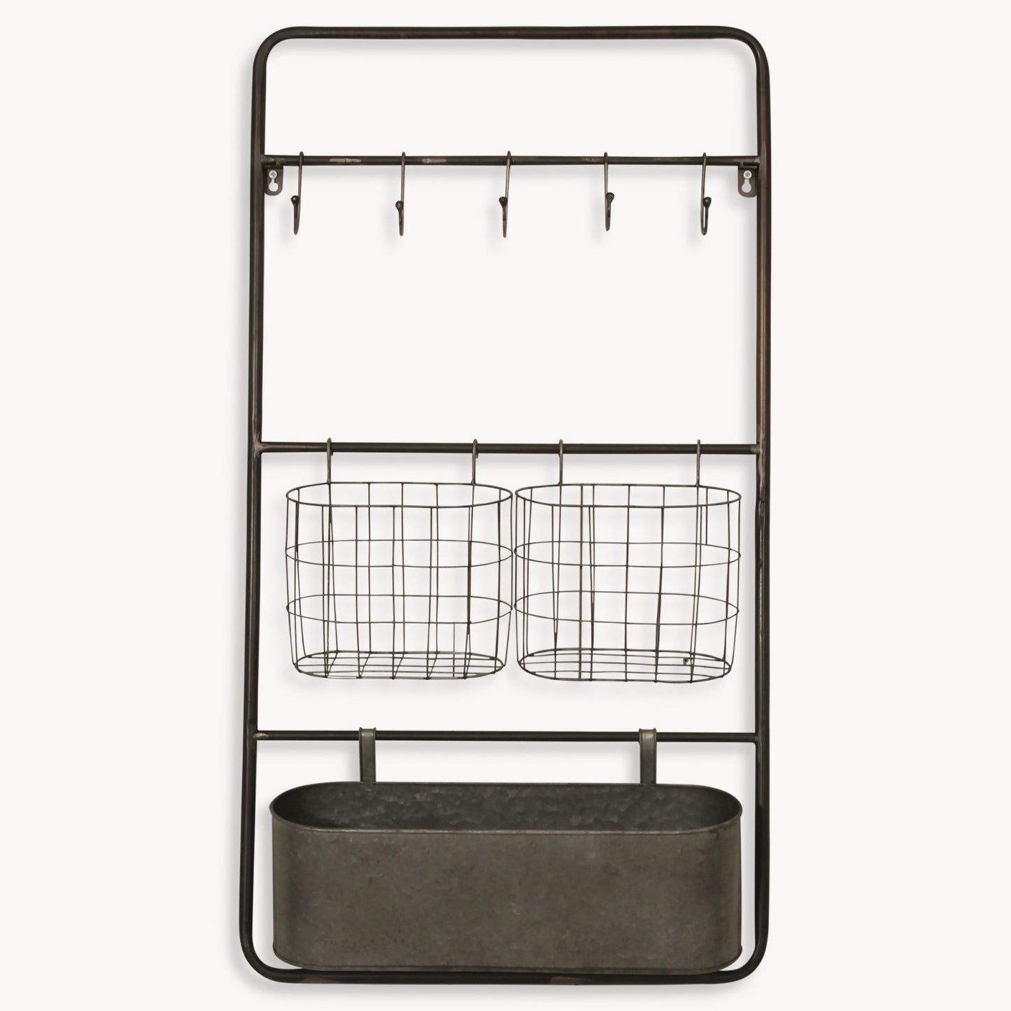 Wall Hanging Iron Storage Unit