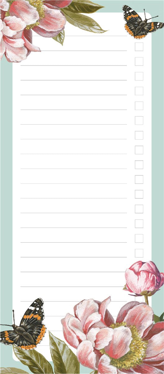 Floral Magnetic List Pad