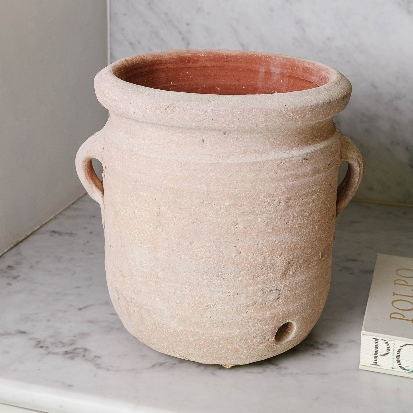 Terracotta Cylinder Pot with Handles