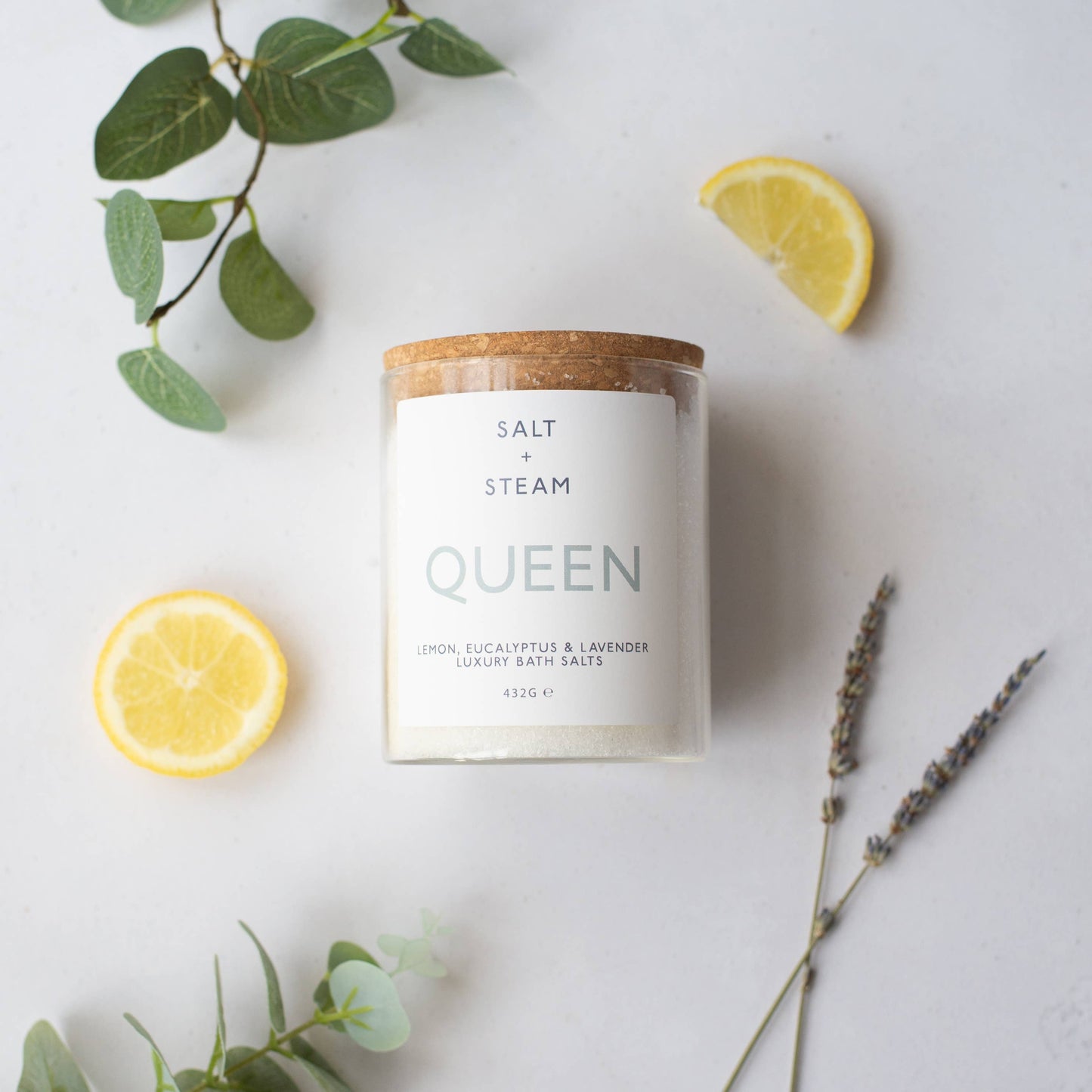 Queen - Lemon, Eucalyptus & Lavender Bath Salts 80g & 432g