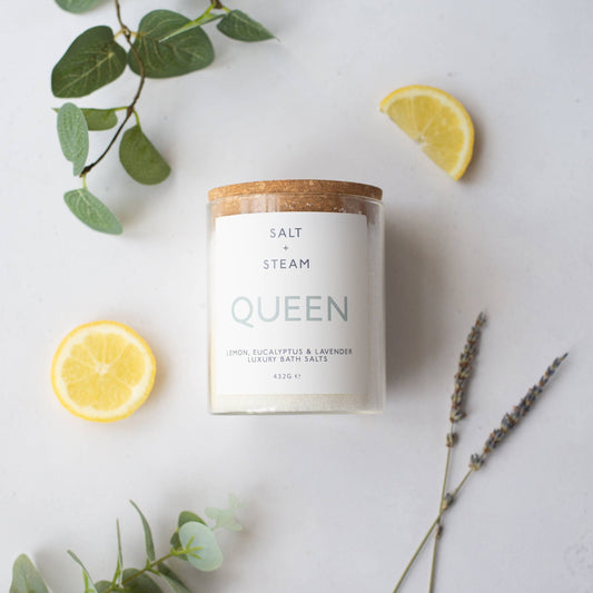 Queen - Lemon, Eucalyptus & Lavender Bath Salts 80g & 432g