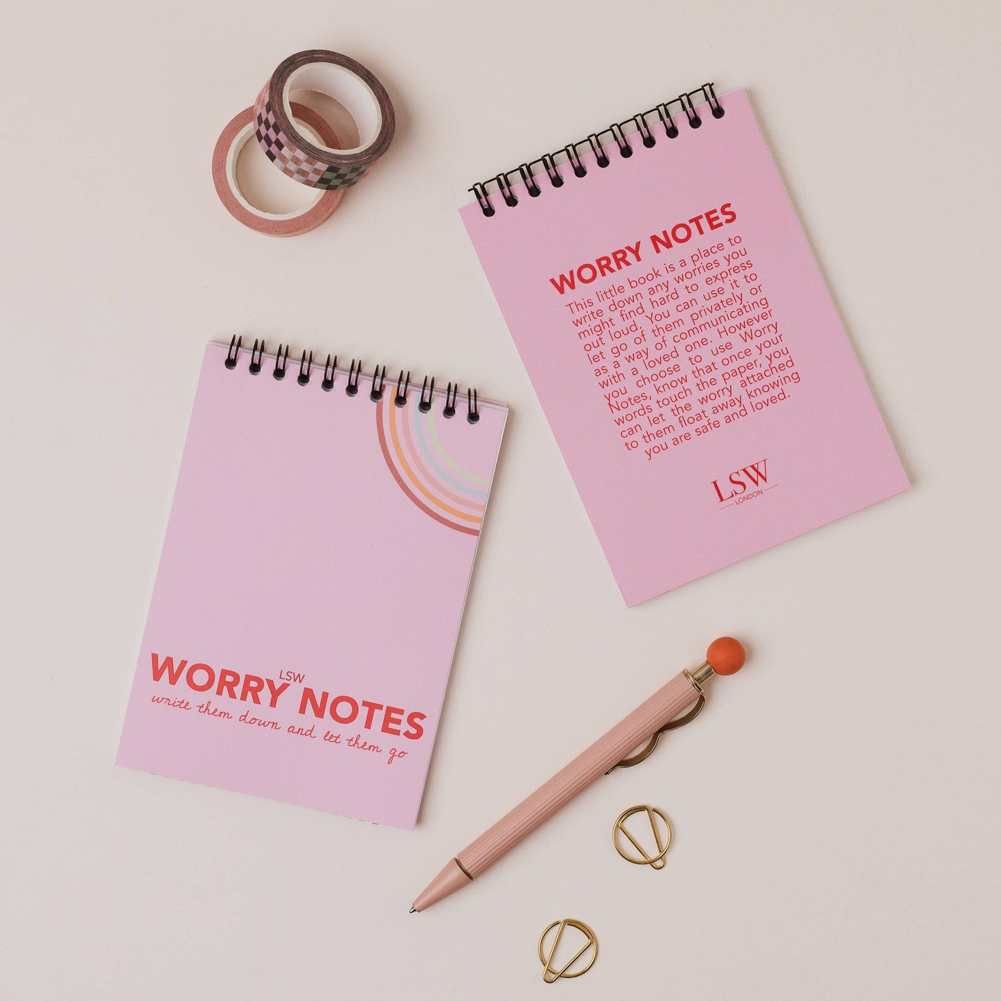 Worry Notes: Notebook for kids' worries, thoughts & feelings