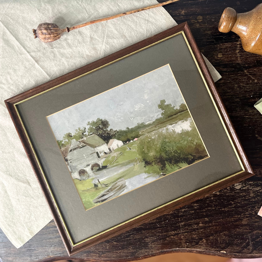 Vintage Rustic Farmhouse Wall Art - Framed