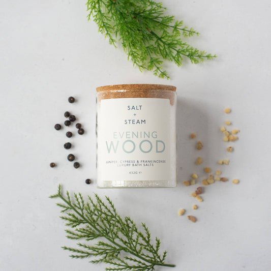Evening Wood - Juniper & Cypress Bath Salts 80g & 432g