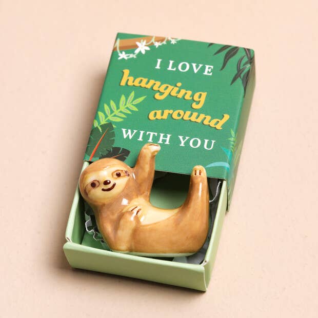 Tiny Matchbox Ceramic Tokens: Squirrel