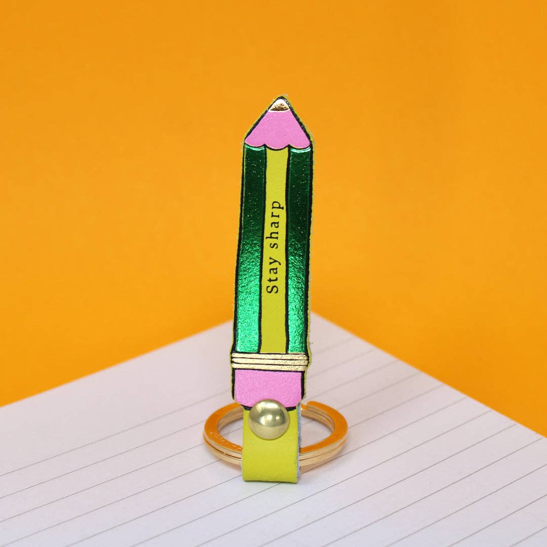 Leather Pencil Keyring