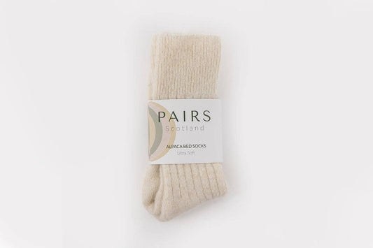 Ultra Soft Cream Alpaca Bed Socks – The Perfect Christmas Treat