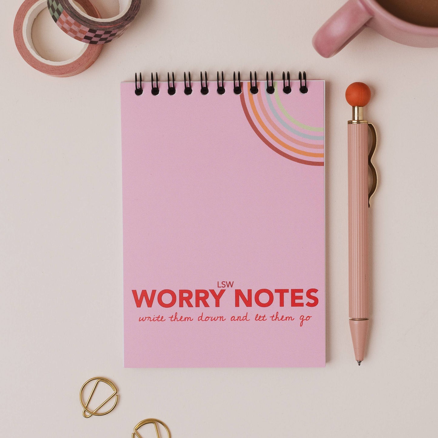 Worry Notes: Notebook for kids' worries, thoughts & feelings