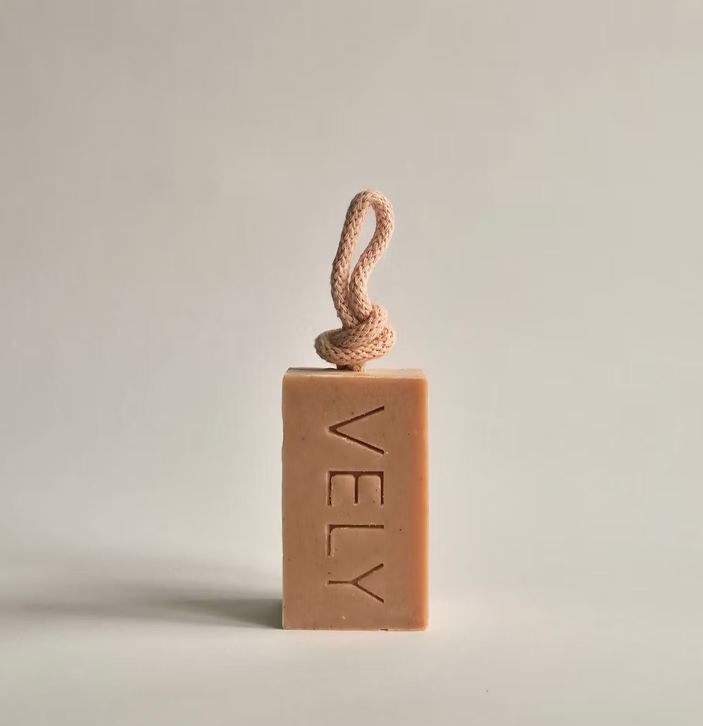 Natural Handmade Soap On A Rope "Amelie"