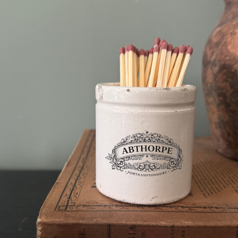 Vintage Village Match Pot