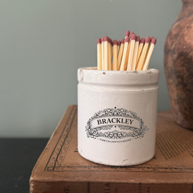 Vintage Village Match Pot