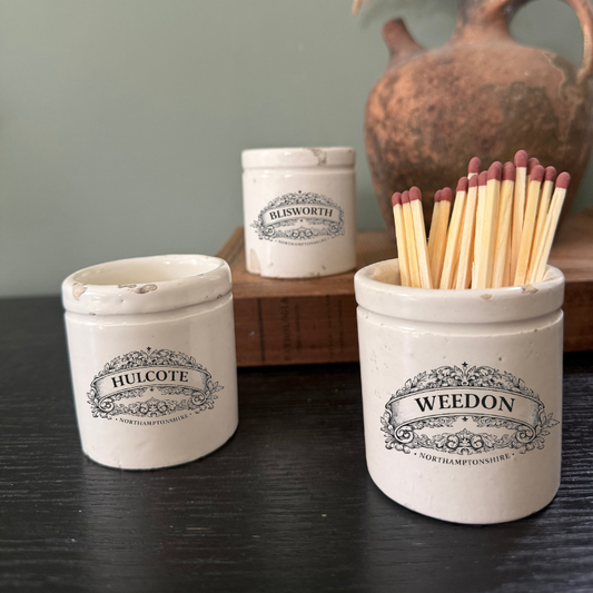 Vintage Village Match Pot