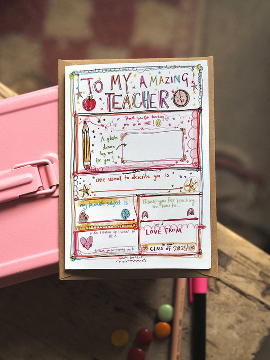 Write your Own Teacher Card