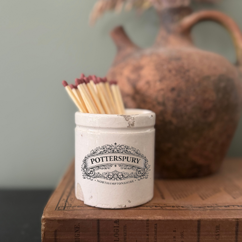 Vintage Village Match Pot